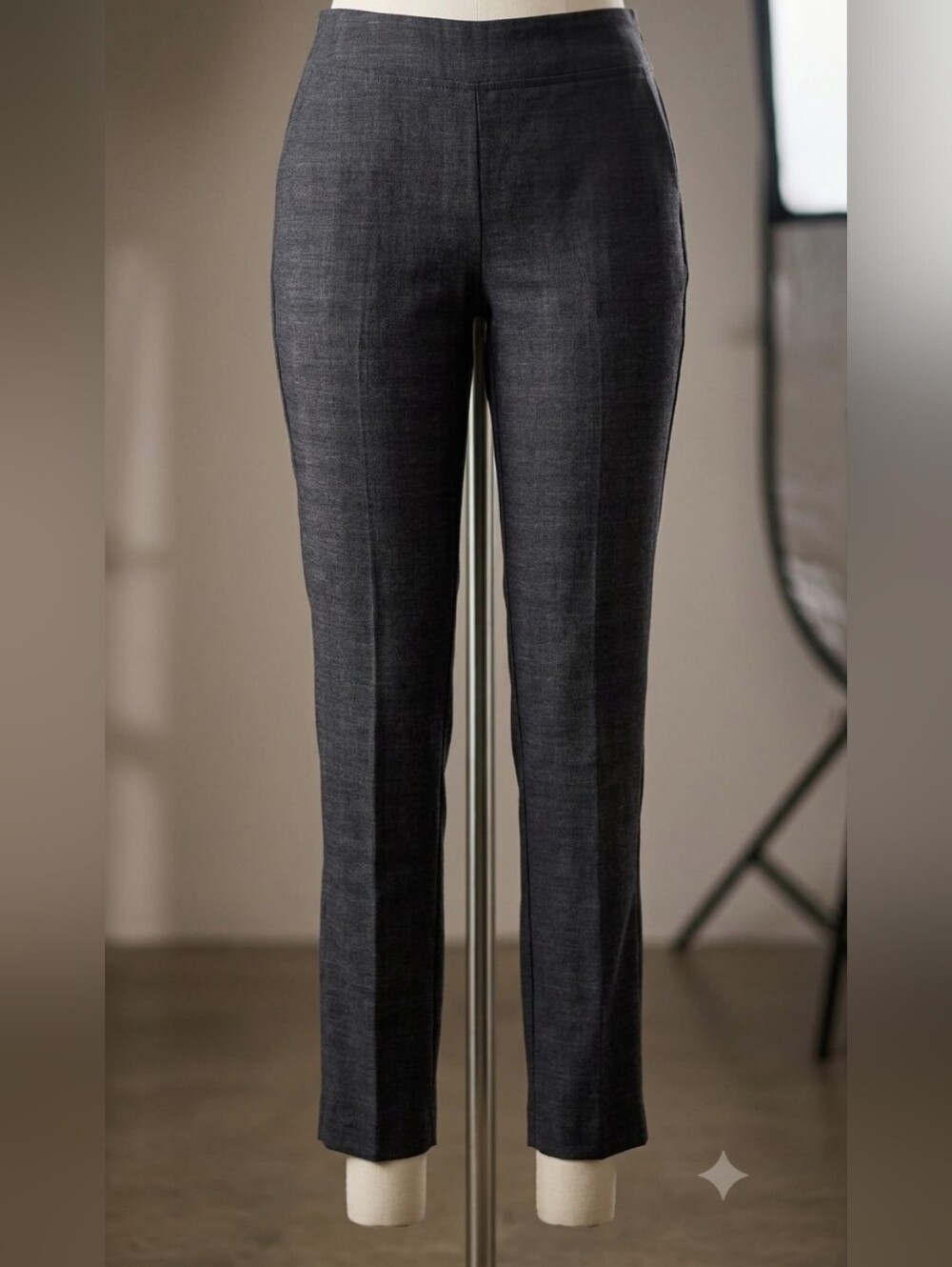 Women's Dark Gray Dress Pants - Classic Tailored Fit